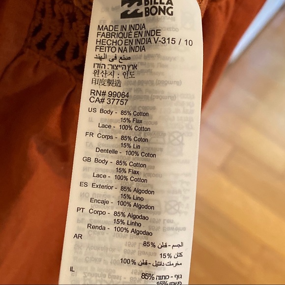 Lace and Lies Terra Cotta Crochet Lace Jumpsuit - Picture 9 of 14